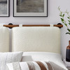 Anela Wall-Mounted Chenille Upholstered Queen Headboard / MOD-7212