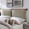 Anela Wall-Mounted Chenille Upholstered Queen Headboard / MOD-7212