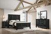 Sandy Beach 4-piece Eastern King Bedroom Set Black / CS-201321KEN-S4