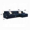 Breton Sectional Sofa w/4 Pillows / LV04400