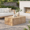 Jordana Square Plinth Indoor - Outdoor Patio Concrete Coffee Table / EEI-7095