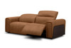 Divani Casa Sandstone - Modern Brown Leather Sofa w/ 2 Electric Recliners / VGKV-KM.6120-SOFA-BRN