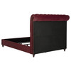 Devon 5-piece Queen Bedroom Set Wine Red and Dark Oak / CS-360341Q-S5
