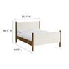 Maven King Size Boucle Upholstered Platform Bed / MOD-7194