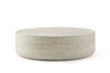Modrest Cozad - Modern Faux Travertine Round Coffee Table / VGVC-CT25093