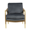 Langford Performance Velvet Accent Armchair / EEI-7056