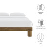 Runa Wood King Platform Bed / MOD-7210