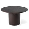Modrest Miami - Modern Brown Round Dining Table with Extension / VGME121255-DT-BRN