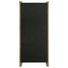 Adina 77-inch Tall Display Cabinet Distressed Light Brown / CS-193616
