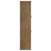 Adina 77-inch Tall Display Cabinet Distressed Light Brown / CS-193616
