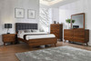 Robyn Wood Full Platform Bed Dark Walnut / CS-205131F