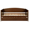 Bozeman Wood Twin Daybed With Trundle Medium Walnut / CS-300686