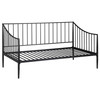 Newbury Metal Twin Daybed Bed Frame Matte Black / CS-301056