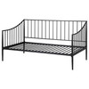 Newbury Metal Twin Daybed Bed Frame Matte Black / CS-301056