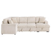 Devonshire Sleeper Sectional Sofa Storage Chaise Camel / CS-501205