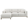 Geneva Boucle Upholstered Sectional Chaise Sofa Sand / CS-551777