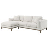 Geneva Boucle Upholstered Sectional Chaise Sofa Sand / CS-551777