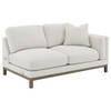 Geneva Boucle Upholstered Sectional Chaise Sofa Sand / CS-551777