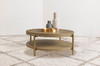 Arini Round Coffee Table With Storage Shelf Sand Wash / CS-706188
