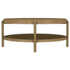 Arini Round Coffee Table With Storage Shelf Sand Wash / CS-706188