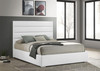 Felicity 53-inch Upholstered Eastern King Platform Bed White / CS-203511KE