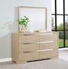 Ladera 6-drawer Bedroom Dresser and Mirror Light Elm / CS-225083M