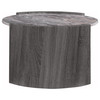 Gladstone Round Faux Marble Top Coffee Table Distressed Grey / CS-710758