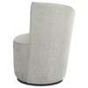 Nueva Upholstered Swivel Chair Curved Backrest Dove Grey / CS-907527