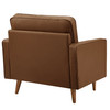 Valour Tufted Vegan Leather Accent Armchair / EEI-6971