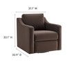 Liora Performance Velvet Armchair / EEI-7282