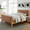 Maven Full Size Vegan Leather Upholstered Platform Bed / MOD-7187