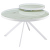Briggs 3-piece Round Coffee and End Table Set White / CS-706258-S3
