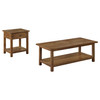 Payne 2-piece Coffee and 1-drawer End Table Set Brown / CS-710548-S2