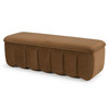 Modrest Harris - Modern Brown Fabric Bench w/ Storage / VGKK-KF.D2027-BRN