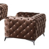 Divani Casa Delilah Modern Brown Fabric Chair / VGCA1546-CHR-BRN