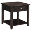 Bradford 2-piece Lift Top Coffee and End Table Set Walnut / CS-721038-S2