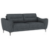Nolan 2-piece Upholstered Sofa Set Charcoal / CS-509281-S2