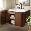 Zia 24" Wall-Mount Bathroom Vanity with Marble Sink / EEI-7162