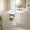 Zia 30" Wall-Mount Bathroom Vanity with Marble Sink / EEI-7208