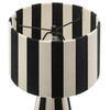 Renae Handwoven Cotton Thread Striped Table Lamp / EEI-7261