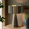 Gia Handwoven Cotton Thread Striped or Plain Table Lamp / EEI-7262