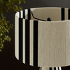 Gia Handwoven Cotton Thread Striped or Plain Table Lamp / EEI-7262