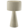 Gia Handwoven Cotton Thread Striped or Plain Table Lamp / EEI-7262