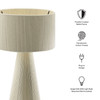 Gia Handwoven Cotton Thread Striped or Plain Table Lamp / EEI-7262