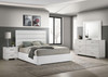 Felicity 4-piece Eastern King Bedroom Set White High Gloss / CS-203511KE-S4