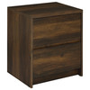 Westpark 2-drawer Nightstand LED Lights and USB Dark Pine / CS-315882