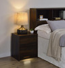 Westpark 2-drawer Nightstand LED Lights and USB Dark Pine / CS-315882