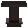 Reston 2-piece Square Coffee and End Table Set Cappuccino / CS-705168-S2