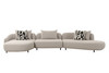 Divani Casa Marge - Contemporary Beige Sectional Sofa / VGOD-ZW-24015-BGE