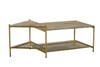 Modrest Mosk - Modern Marble + Glass + Brass Coffee Table / VGNR-NI90027